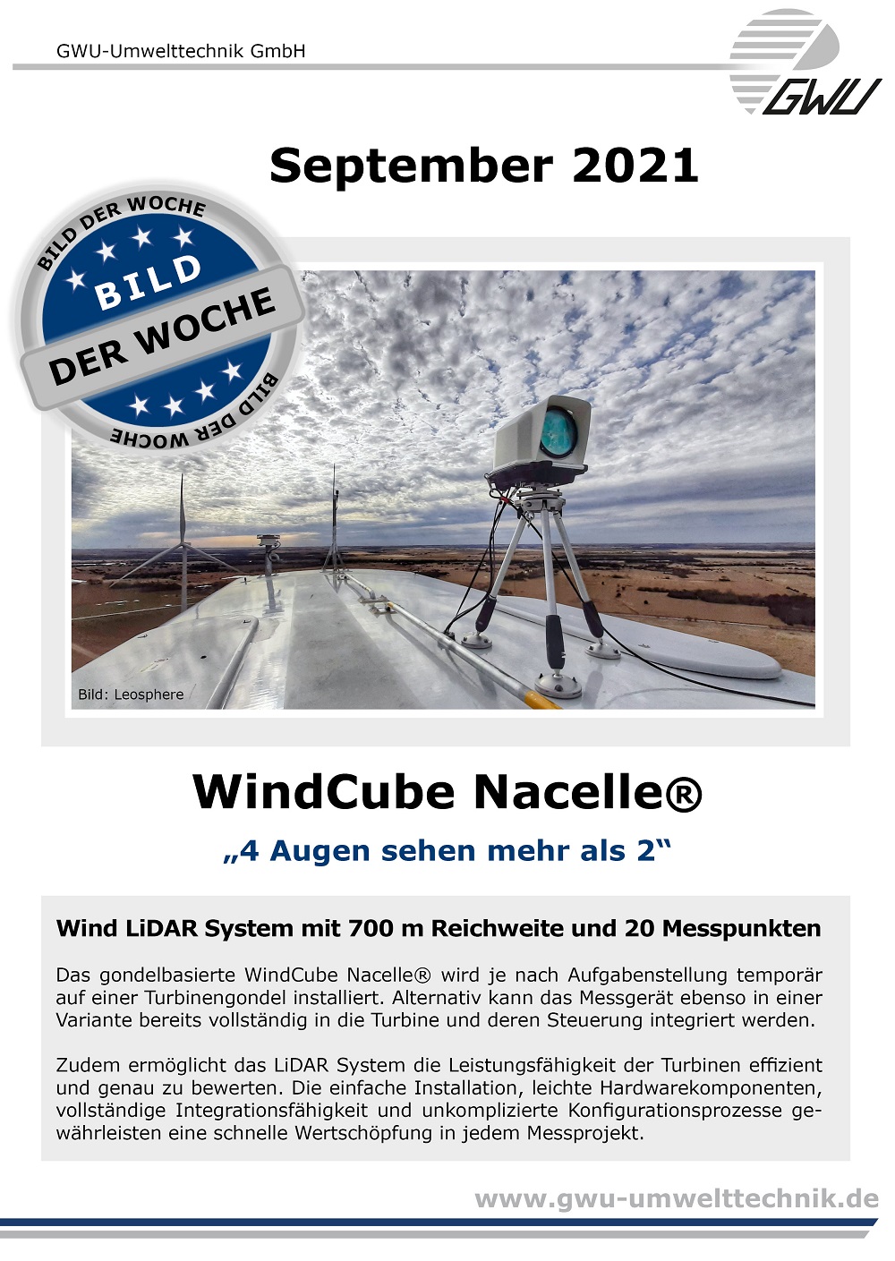 2021 09 23 Bild der Woche Windcube Nacelle